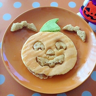 栄養たっぷり☆おばけかぼちゃパンケーキ